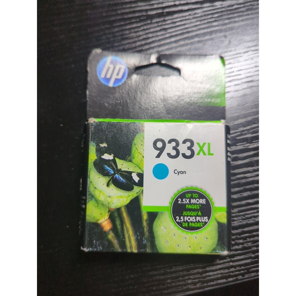 HP 933XL CN054AN140 Cyan Ink Cartridge Exp. 05/2019